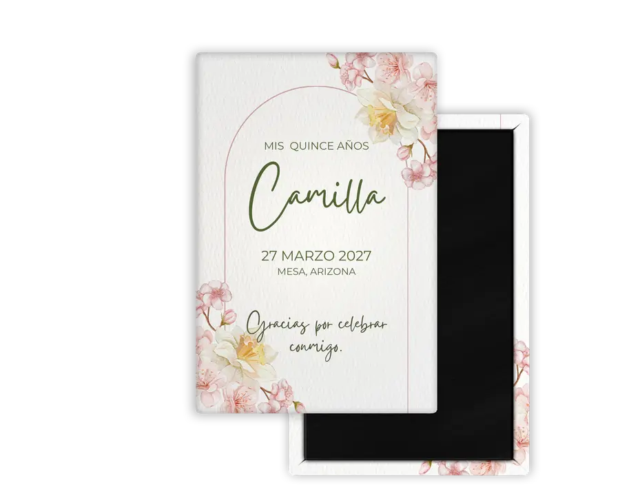 Personalized rectangular celebration favor magnet